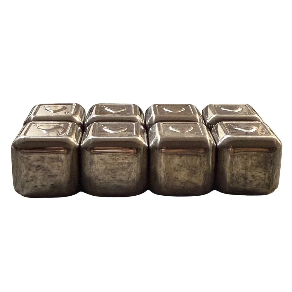 Stainless Steel Whiskey Stones Chilling Cube Reusable Ice Cubes Bar Accessories